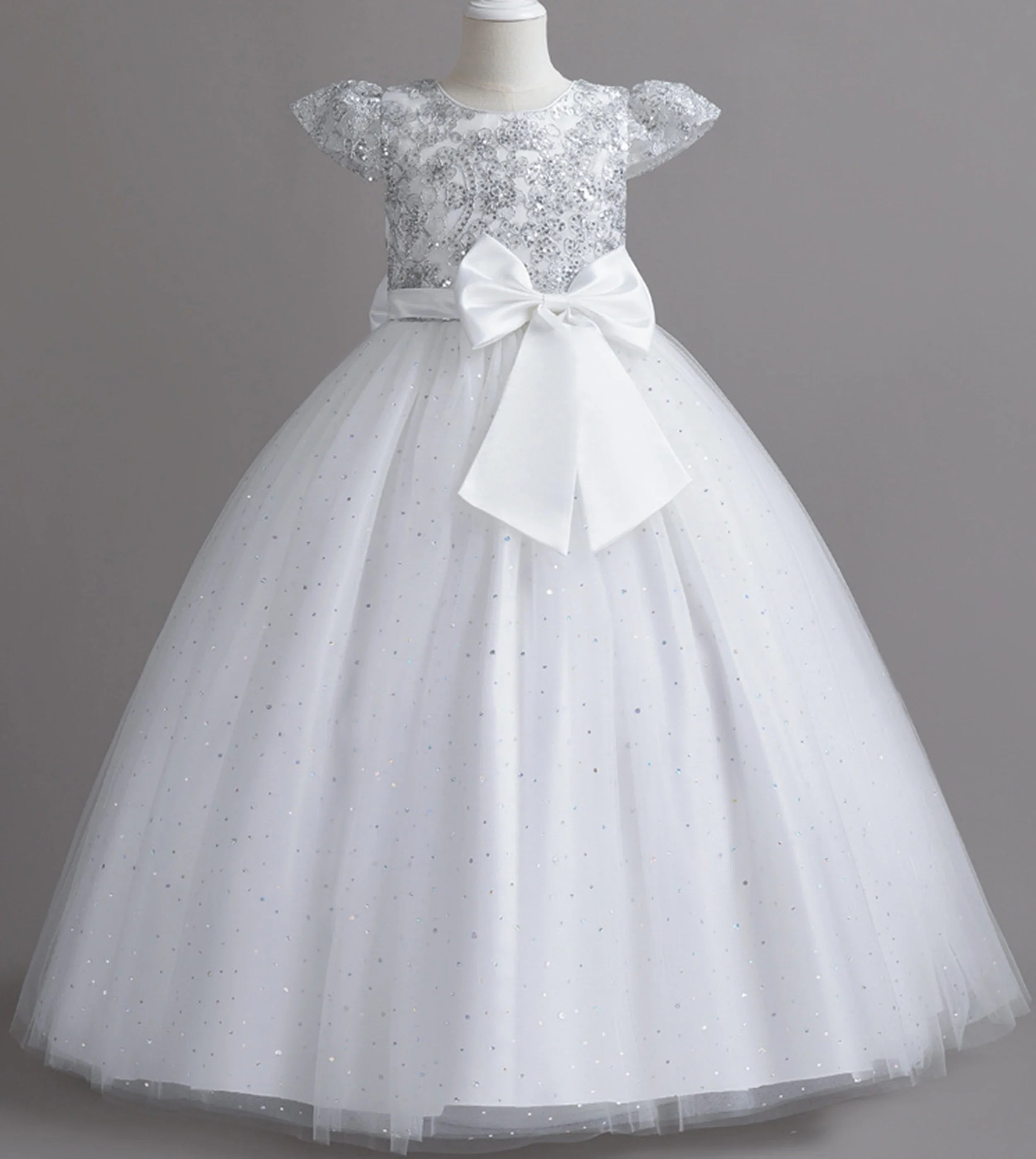 Stunning Little/Big Girls Lace Flower Girl Wedding Bridesmaid Birthday Party Holiday Pageant Easter Prom Fancy Dress