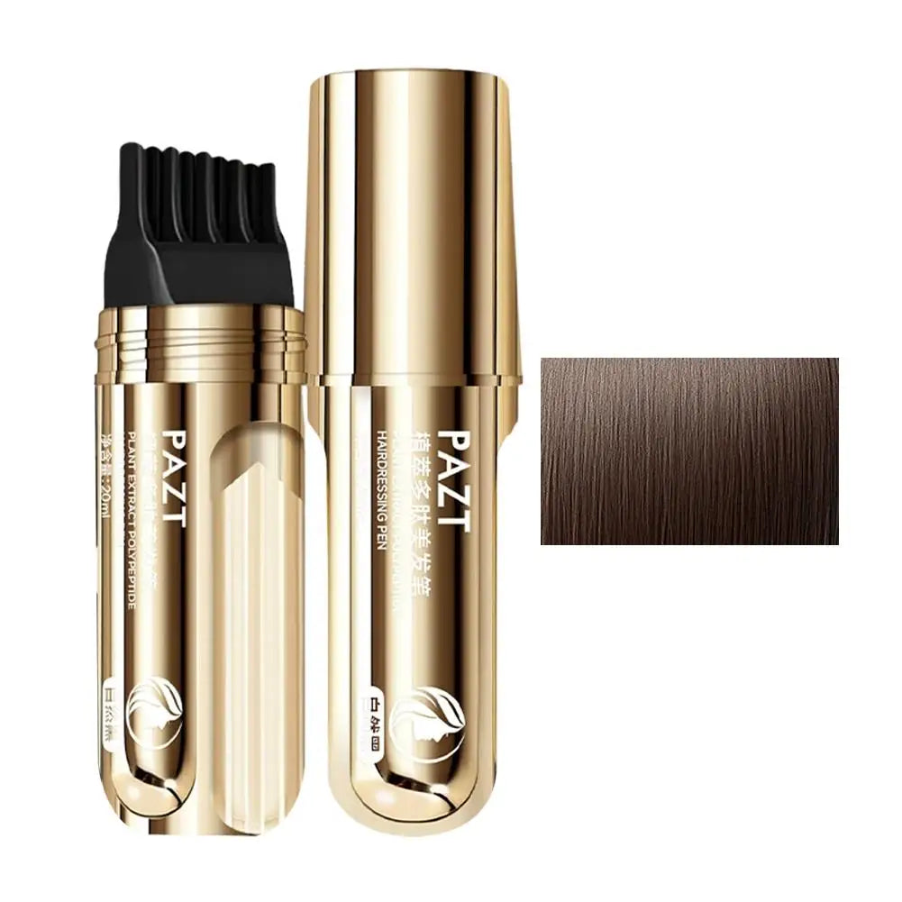 White Hair Covering Pen, Hair Root Touch Up Stick, Gray Hair Concealer, Water-Resistant Quick-Dry, Hair Color Makeup Lasting
