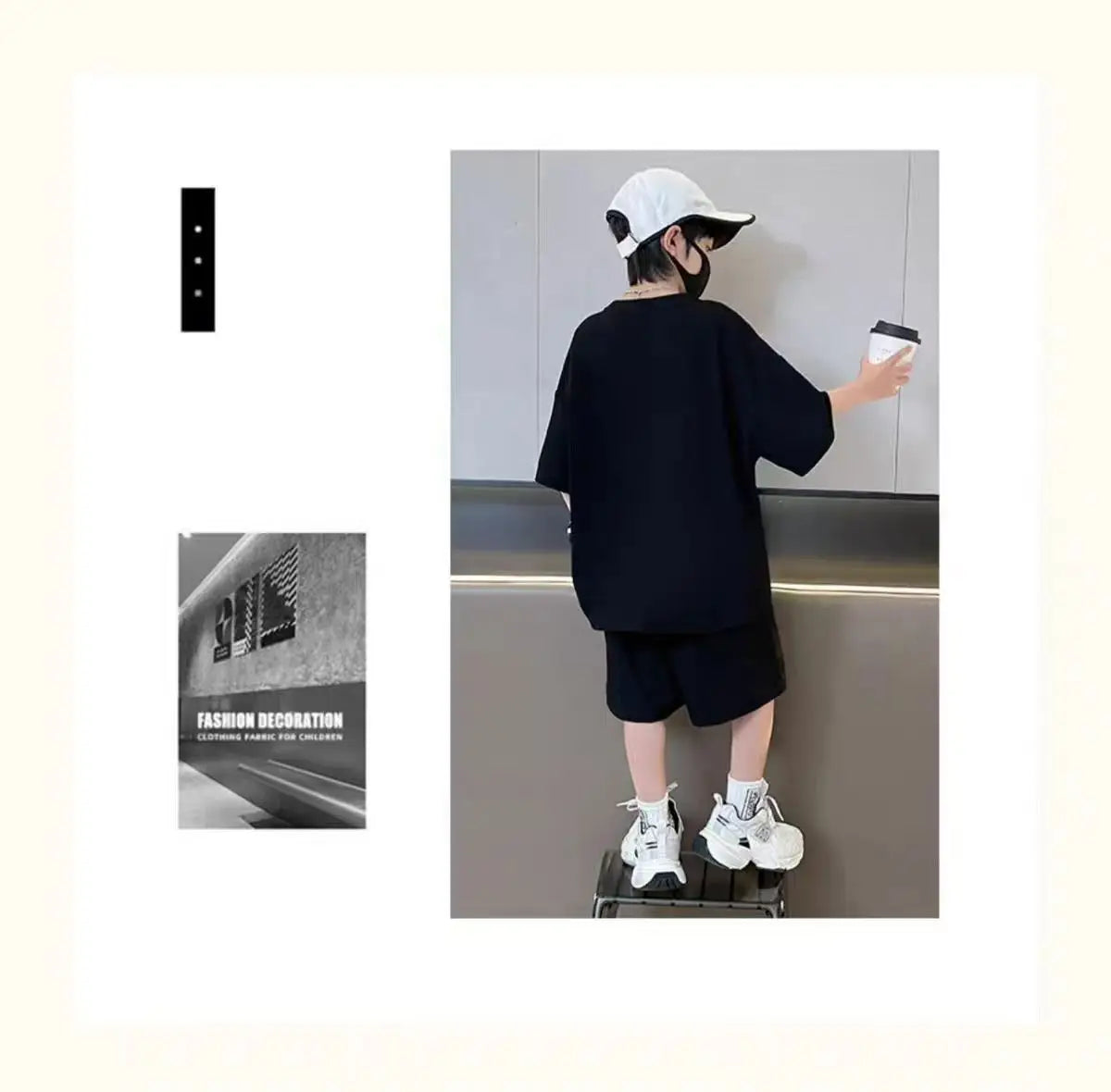 New Boys Sport Clothing Sets Summer Big Kids Loose Clothes Suit Short Sleeve Tops+Shorts 2Pcs Children Fashion Handsome Outfits