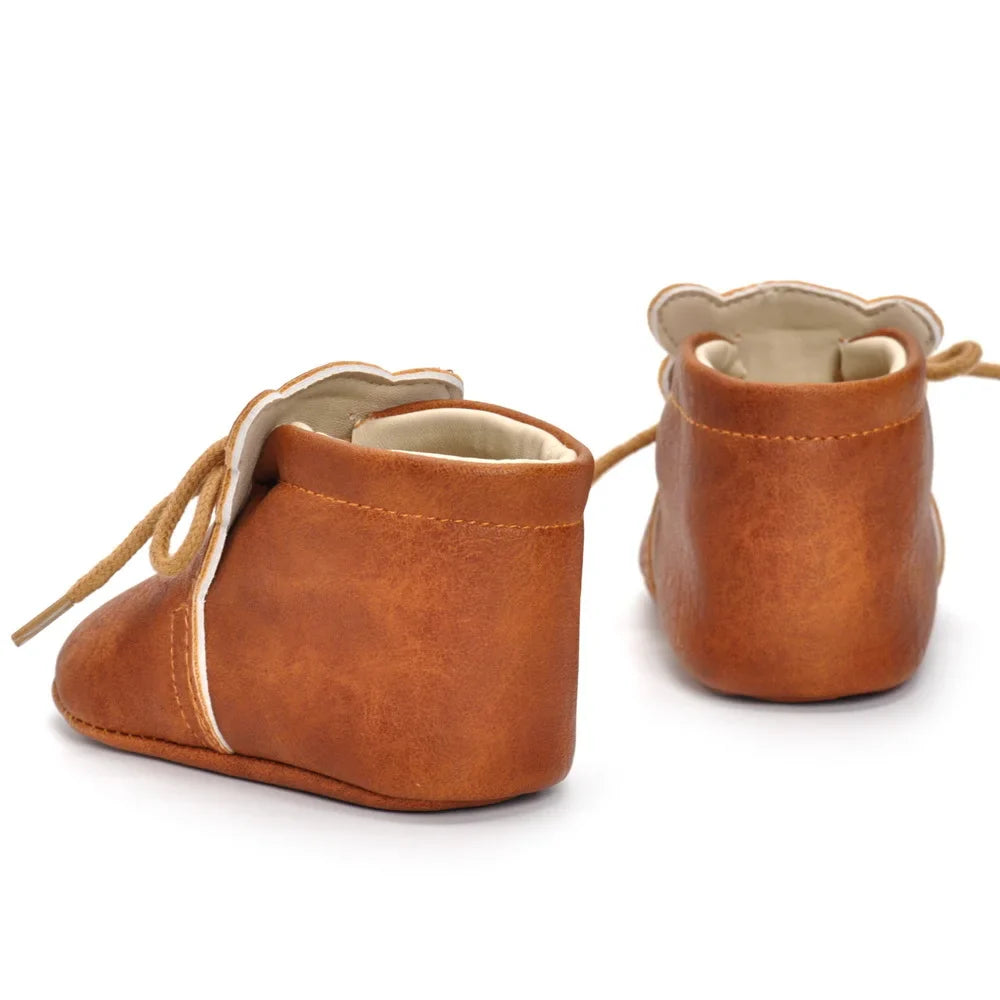 Baby Boys Leather Shoes Newborn Girls Soft Sole The First Walkers