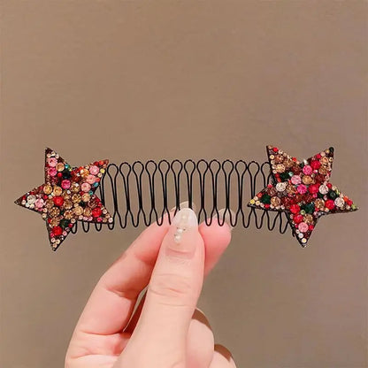 Camellia Hair Comb Invisible Bangs Hair Clip Tidy Artifact Hair pin Girls Hairpin Women Tools Fixed Inser Comb Hair Accessories