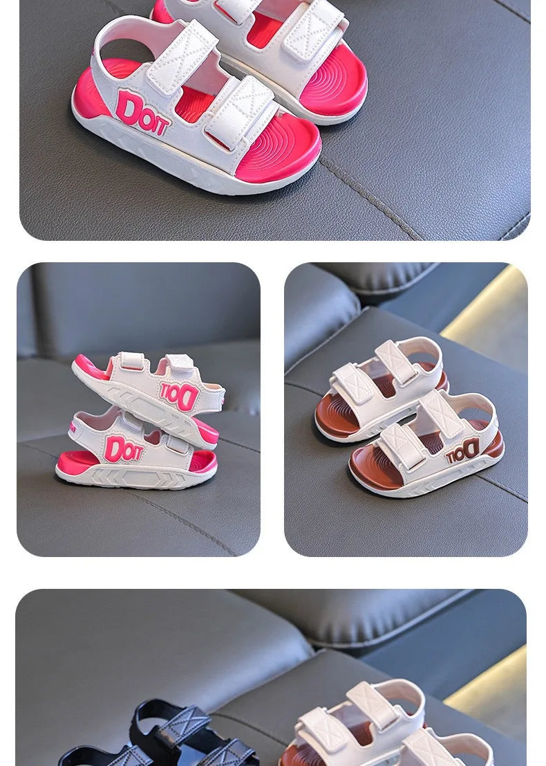 Child sandals new summer fashion open-toe shoes boys girls Lightweight Breathable Casual beach shoes students kids Flat sandals
