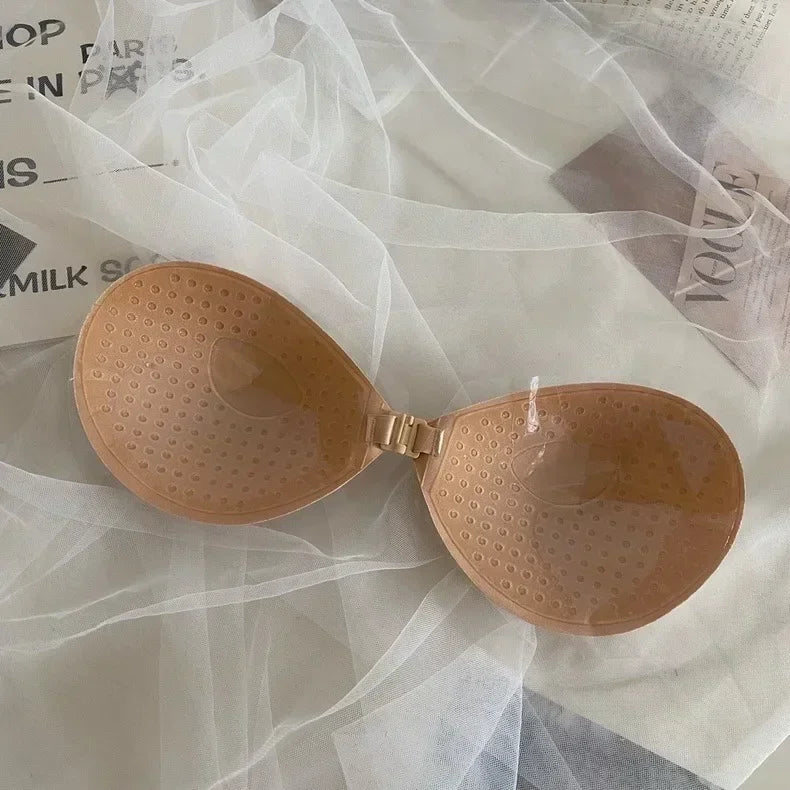 Sexy One-piece Strapless Bra Pads Women Girls Invisible Brassiere Underwear Breast Adhesive Lift Up Stick Bralette Lingerie