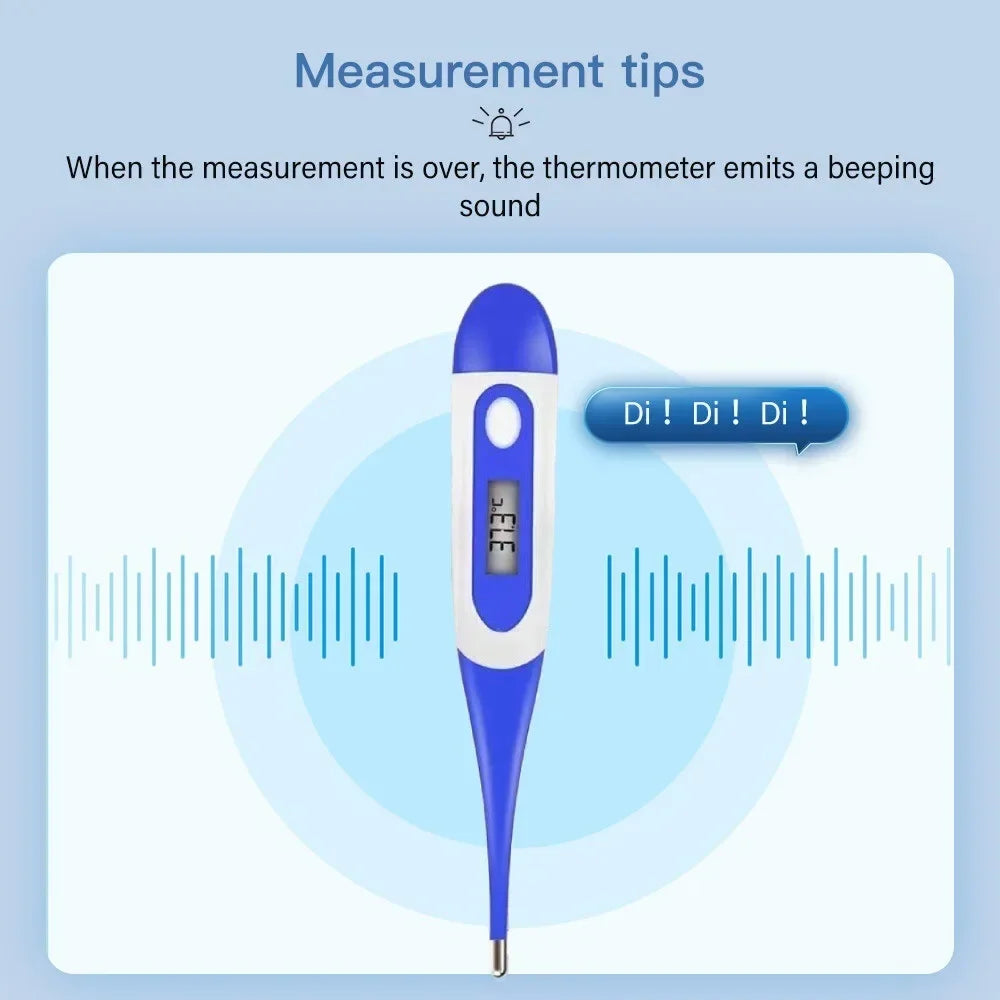 Household Adults Children Thermometers for Fever Thermometer Electronic Soft Head Digital Oral Armpit Temperature Measurement
