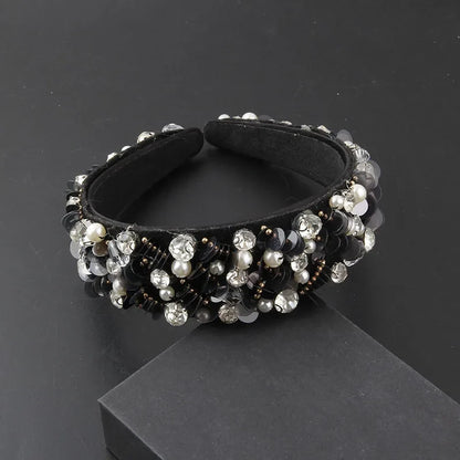 Gorgeous Personality Rhinestone Headwear Fashion Hairband Luxury Baroque Rhinestone Headband Wedding Ladies Bridal Hair