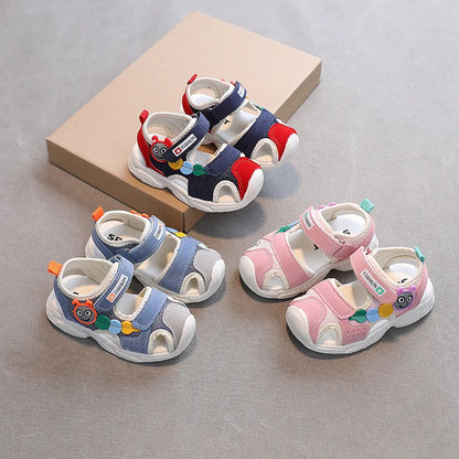 Girls Kids Sandals Soft Comfortable Closed Toe Protective Sandals,Cartoon Colorful Cute Shoes Kids Summer Boys Girls