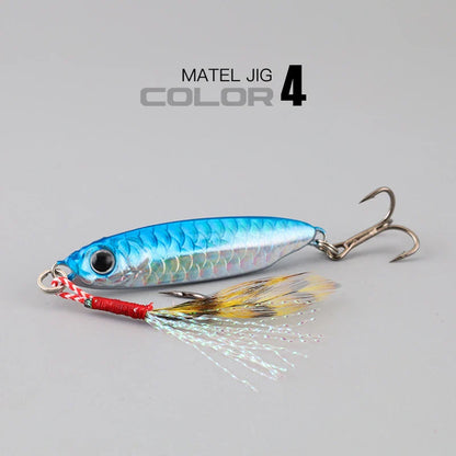 Metal Artificial Bait Jig 7g 10g 15g 20g 25g 30g Shore Casting Jigging lure Shore Casting Saltwater Fishing lure Bit