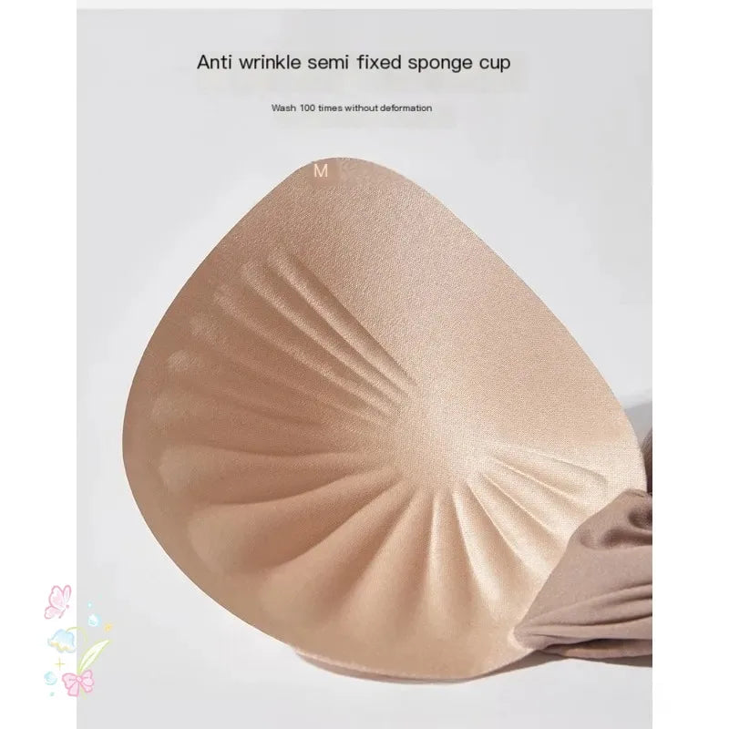 Women Widened Lifting Non Slip Shoulder Strap Bra Simple and Casual No Trace Beautiful Back Full Cup Size Adjustable Underwear