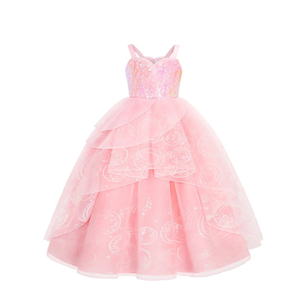 Girl Princess Dress Carnival Party Princess Dress Birthday Party Dress Children's Pink Cute Dress Girl's Party Dress