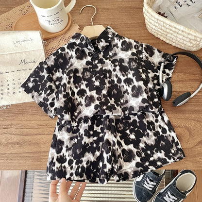 1-6 Age Boys Handsome Two Piece Set Summer Clothing Loose Fashion Children's Short-sleeved Suit Korean Style Kids Clothes Sets