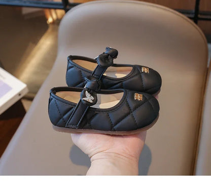 Toddler Little Girl Mary Jane Dress Shoes Ballet Flats for Kids Girl Party School Shoes Bowknot Princess Shoes 21-30