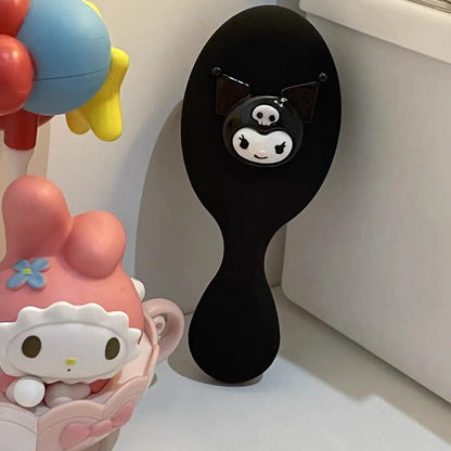 Hello Kitty Air Cushion Comb Sanrio Kuromi Cinnamoroll Air Cushion Comb Kawaii Hello Kitty Y2k Things Black Portable Combs Girls