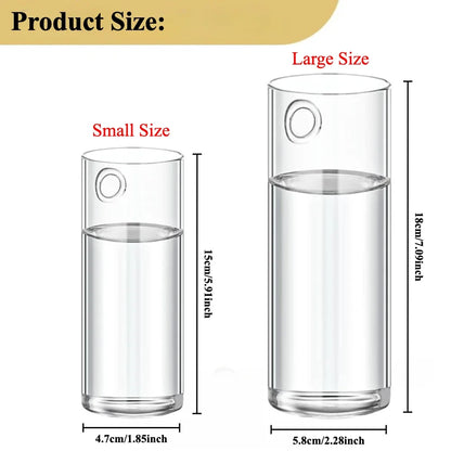 Glass Wall Vase Hanging Hydroponic Planter Wall-Mounted Flower Vases for Home Office Decor with Traceless Hook