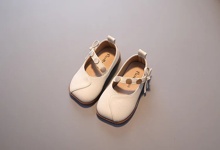 Autumn New Kids Leather Shoes Simple Girl Casual Shoe Comfort Child Performance Shoes