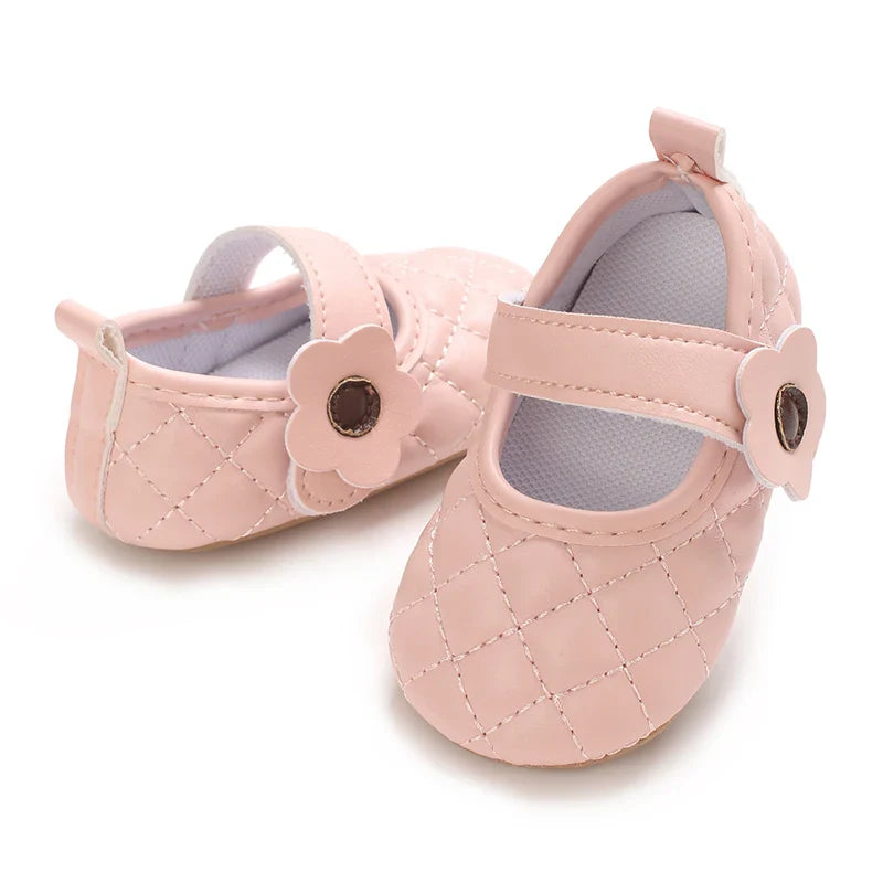 Baby Girl's Walking Shoes 3-6 Months Spring and Autumn Single Shoes Princess Shoes