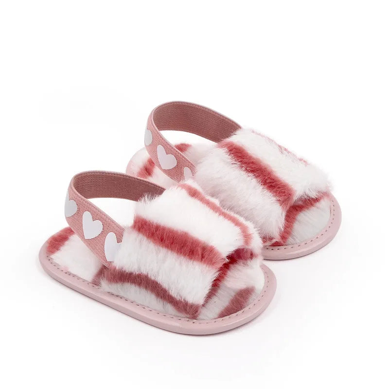 Fashion Faux Fur Baby Shoes For Newborn Spring Winter Cute Infant Toddler Baby Boys Girls Shoes