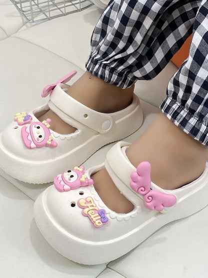 Girls Cute Slippers Summer New Kids Princess Shoes Girls Indoor Outdoor Sandals
