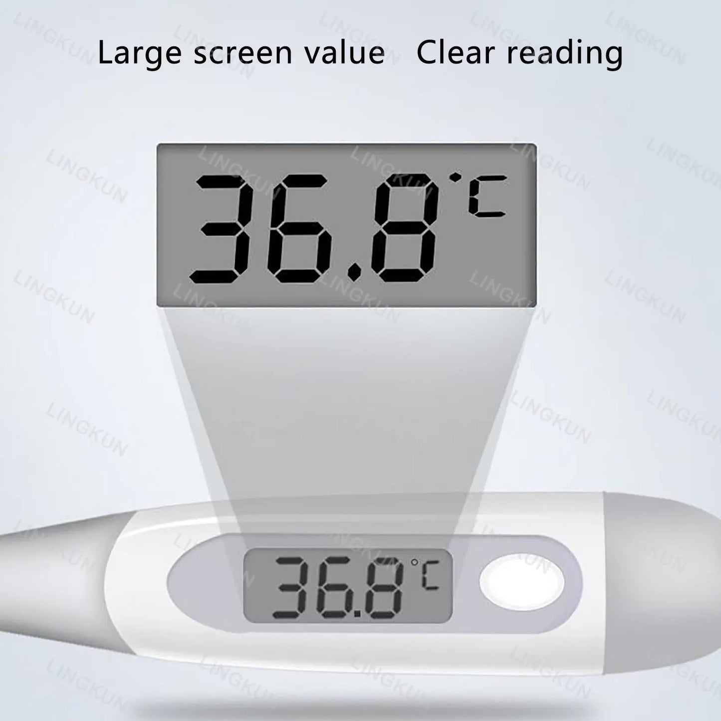 Household Adults Children Thermometers for Fever Thermometer Electronic Soft Head Digital Oral Armpit Temperature Measurement