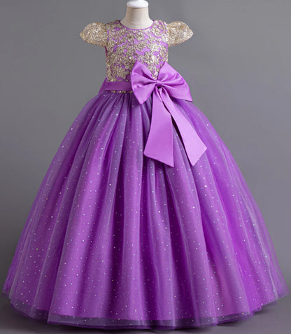 Stunning Little/Big Girls Lace Flower Girl Wedding Bridesmaid Birthday Party Holiday Pageant Easter Prom Fancy Dress