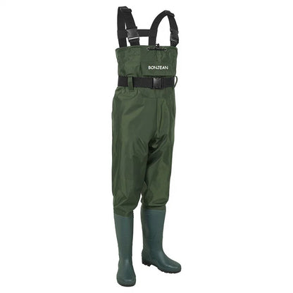 Fishing Wader Pants Overalls With Boots Set Adult Men Women Chest-Lenght Hunting Rice Transplanting Waterproof Trousers Suit