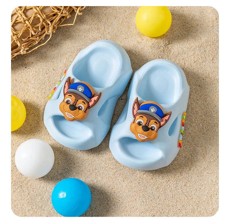 Children's Anime Slides | Boys & Girls Outdoor Non-Slip Soft Soled Sandals & Home Slippers – PAW Patrol