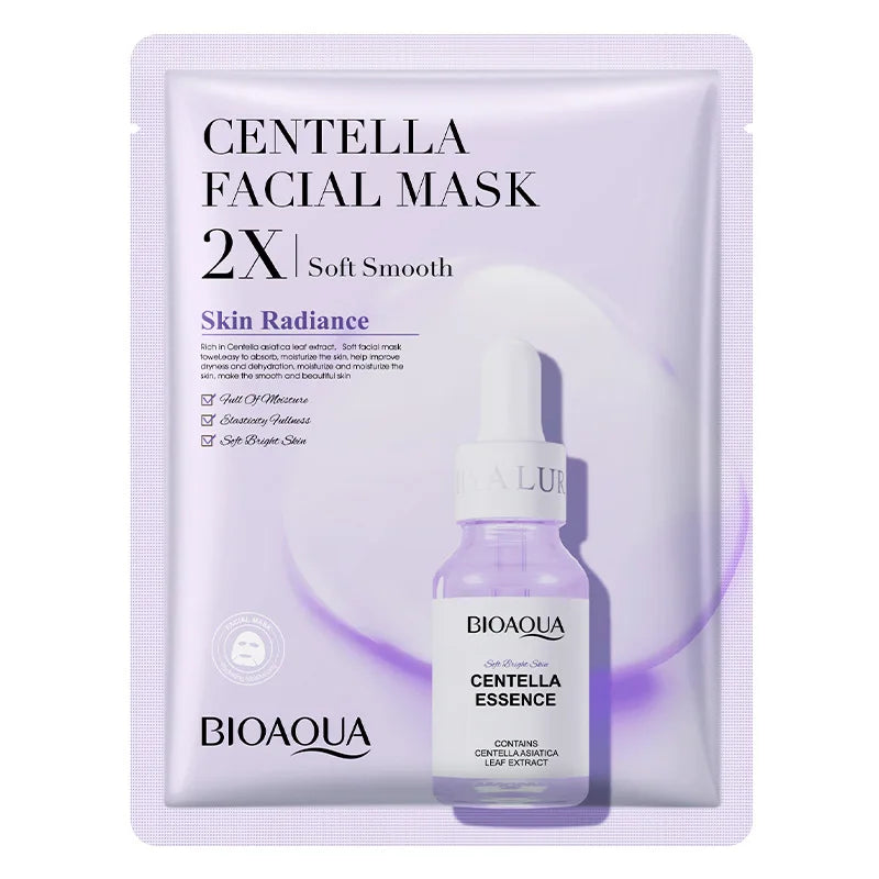 BIOAQUA Centella Collagen Face Mask Moisturizing Refreshing Sheet Masks Hyaluronic Acid Facial Mask Skin Care Products
