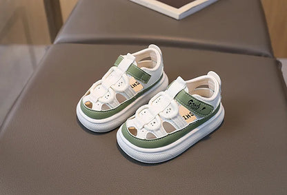 Summer Children Shoes Boys Soft Soles Beach Shoes Girl Baby Closed Toe Anti-kick Kids Sandal Summer Platform Sandals