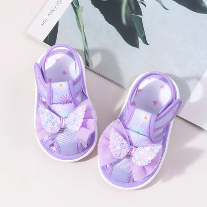 Baby Girls Baby Girls First Walking Indoor Outdoor Toddler Shoes With Squeaky Beautiful Design And Soft TPR Sole