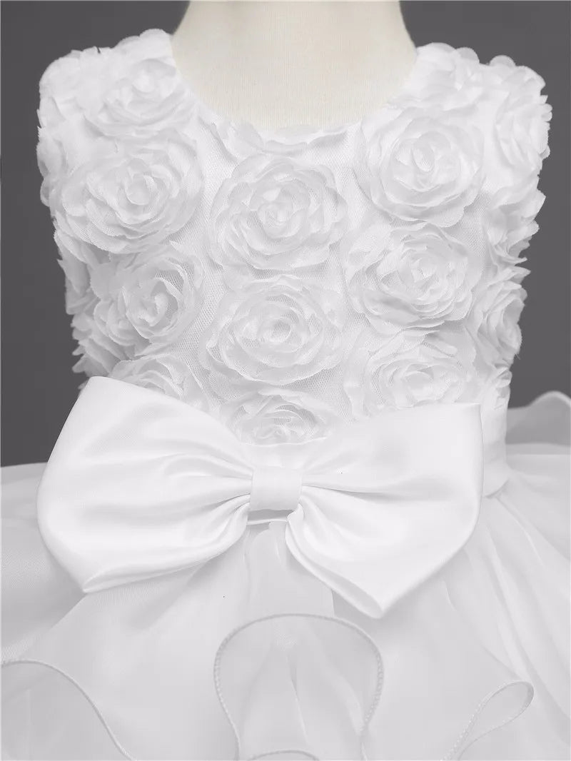 Flower Girl Dress For Wedding Baby Girl  Birthday Outfits Children's Girls First Communion Dresses Girl Kids Party Wear