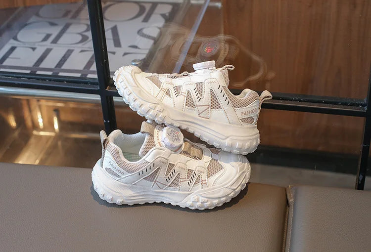Fashionable Girls Sports Shoes Spring New Boys Shoe Soft Soled Kids Mesh Shoes Anti Slip Girl Casual Shoes Simple Child Shoe
