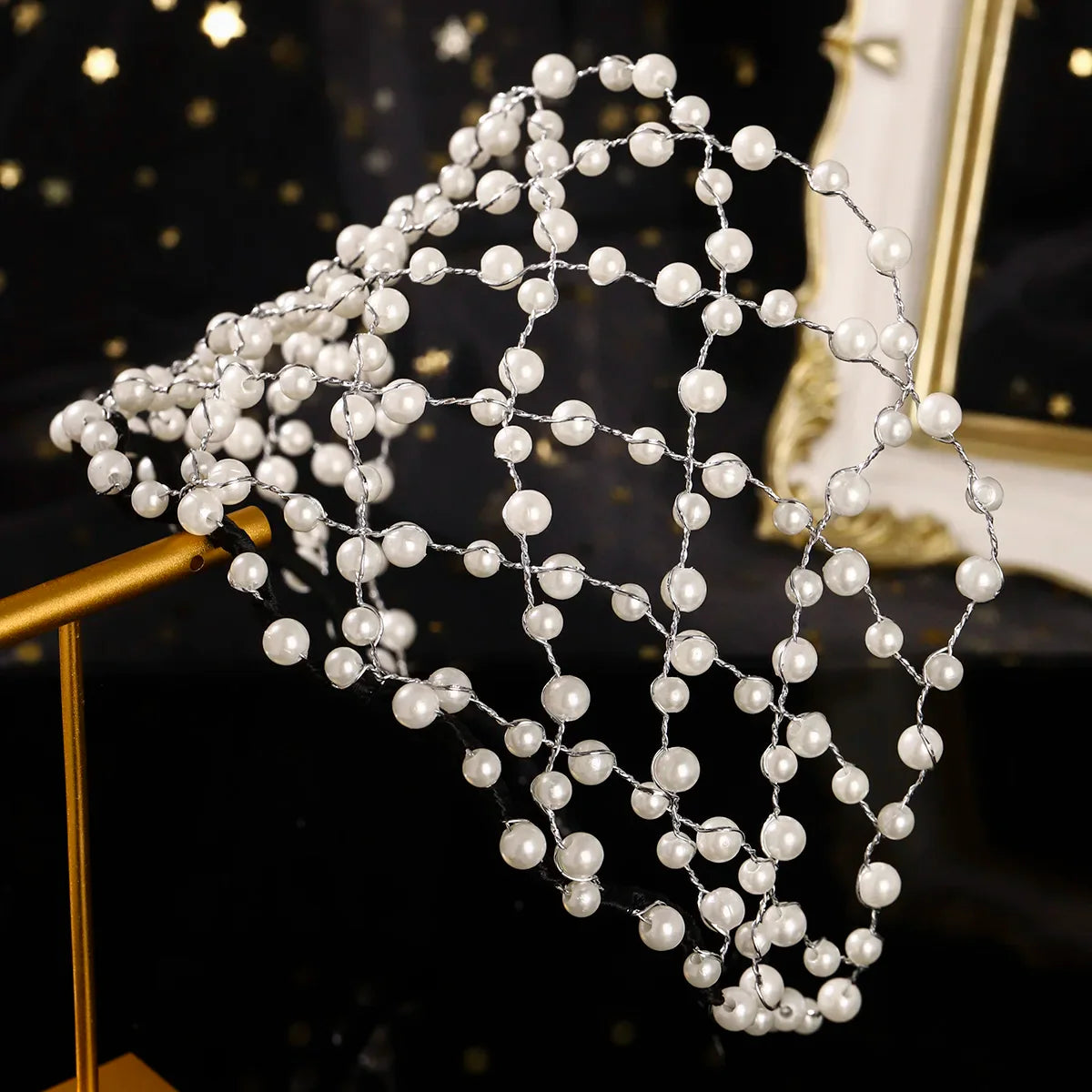 Elegant Handmade Weaving Tiara Hair Accessories Banquet Headpieces Exquisite Bridesmaid Gifts