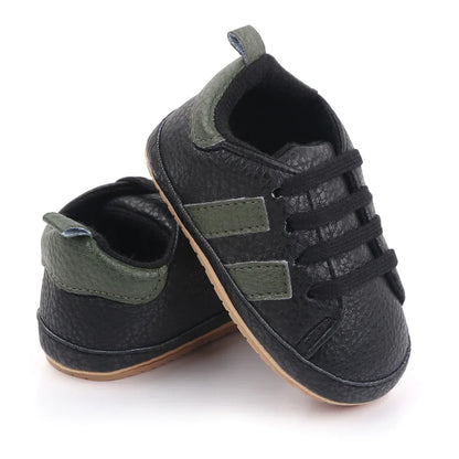 Baby Casual Shoes Non-slip Sole and PU for Toddler Boys and Girls Outdoor Walking Sneakers