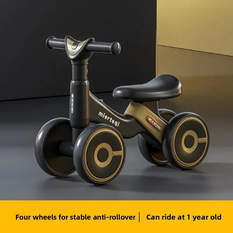 4 Wheel Sliding Balance Bike Kids Toddler Walker Toy Anti Rollover Balance Bike Kids Boys Girls Scooter Toddler Sport Toys