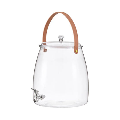 Dispenser for Fridge Clear Beverage Liquid Drink Container for Camping
