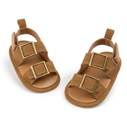 Casual Style Buckle Decoration Beach Baby Sandals Anti-slip Comfortable Soft-soled Baby First Walkers