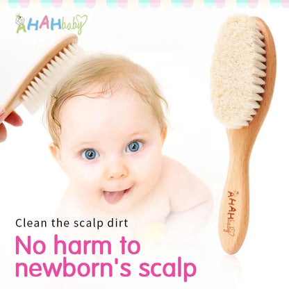 Baby Hair Brush for Hair Personalized Baby Brush Soft Goat Bristle Kids Hair Brush