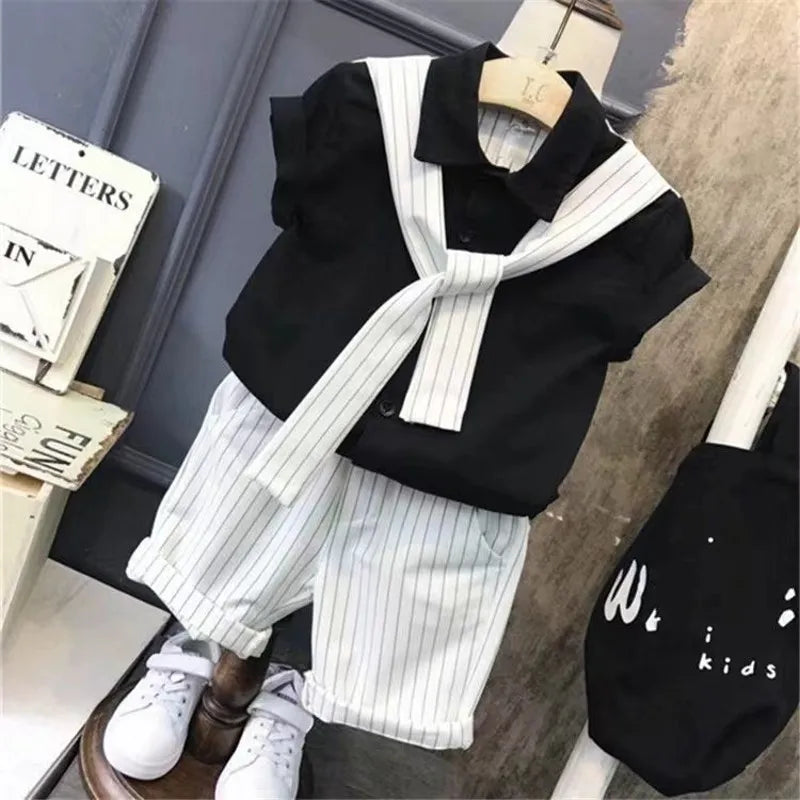 New Boy 2 pcs Clothing Set   Kids Clothes Suits Children Clothes Sets Baby Outfits Summer
