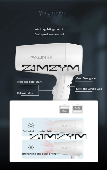 Hair Dryer Wall Mounted High-Power Hot And Cold Hair Dryer For Hotel Home Bathroom Drying Tools