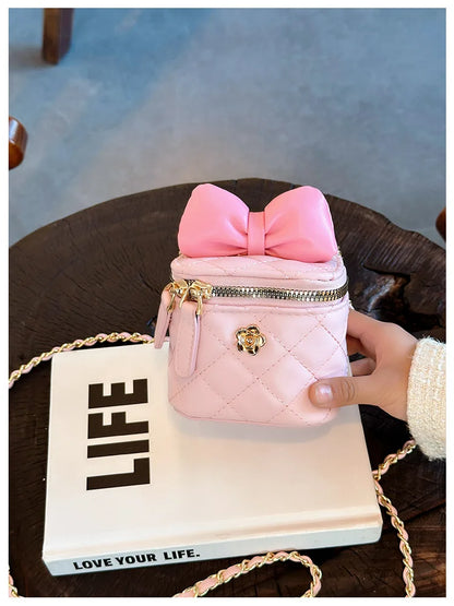 Children Bag New Girl Crossbody Bags Fashion Chain Bags Bow Shoulder Bags Versatile Girl Bag Sweet Princess Bag mochila infantil