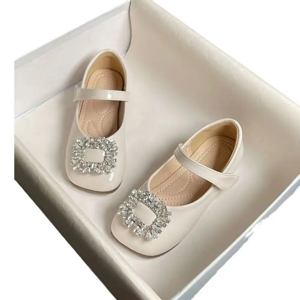 PU Children Leather Shoes Soft Soled Lightweight Shoes Mary Jane Shoe Slip-on Style Girl Princess Shoe Spring Season
