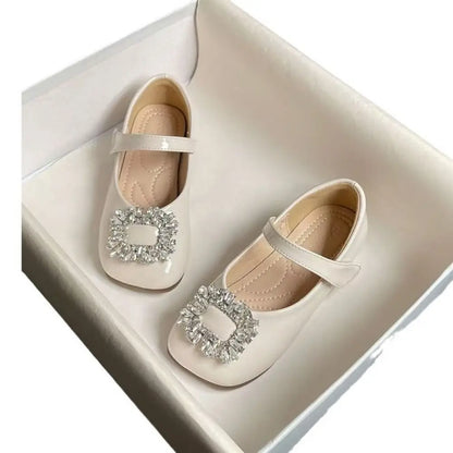 PU Children Leather Shoes Soft Soled Lightweight Shoes Mary Jane Shoe Slip-on Style Girl Princess Shoe Spring Season