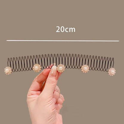 Camellia Hair Comb Invisible Bangs Hair Clip Tidy Artifact Hair pin Girls Hairpin Women Tools Fixed Inser Comb Hair Accessories