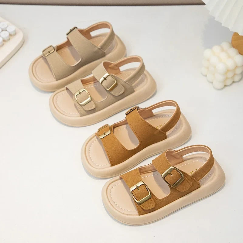New Fashion Korean Style Soft Sole Anti-slippery Versatile Open-toe Roman Beach Shoes