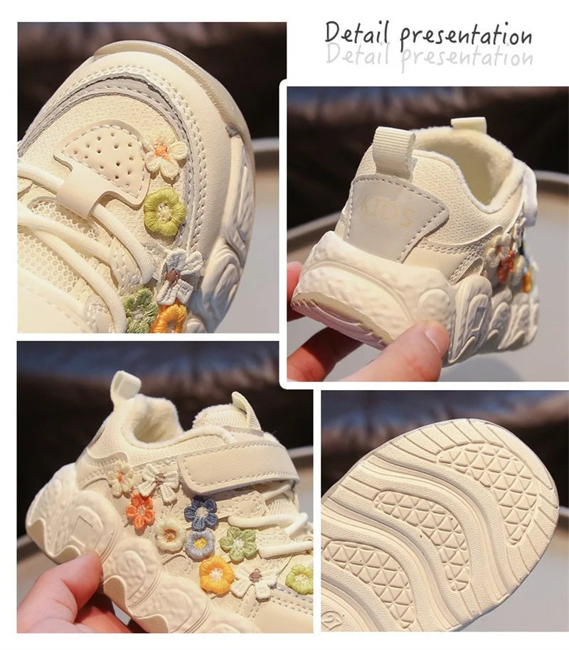 Sneakers, Winter Plush Lined Chunky Shoes, Soft Sole Platform Running Shoes for All Match Outfits