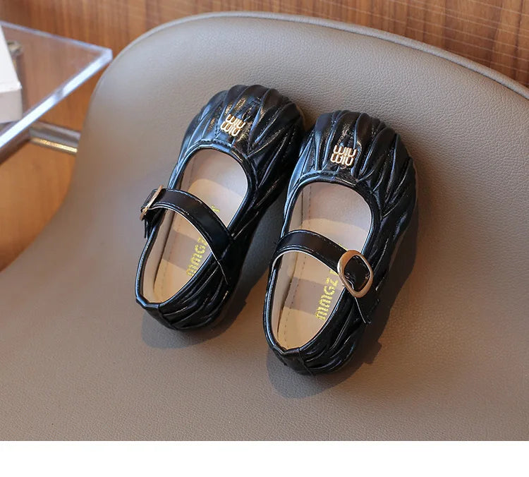 New Style Small Girls' Fashion Versatile Medium and Large Children's Soft Bottom Princess Shoes
