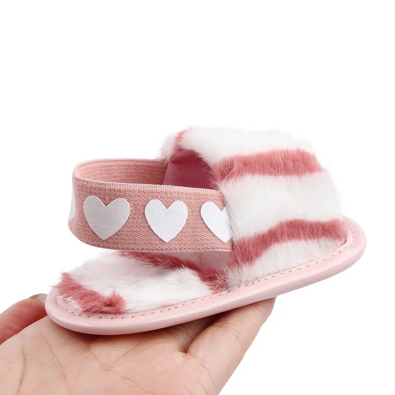Fashion Faux Fur Baby Shoes For Newborn Spring Winter Cute Infant Toddler Baby Boys Girls Shoes