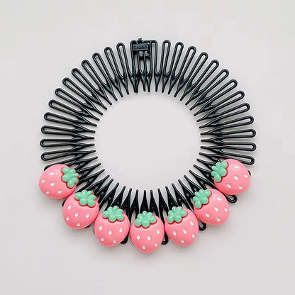 Professional Kids Anti-Frizz Hair Finishing Comb Invisible Circular Headbands for Flyaway Control Girls Cute Hair Jewelry Fixer