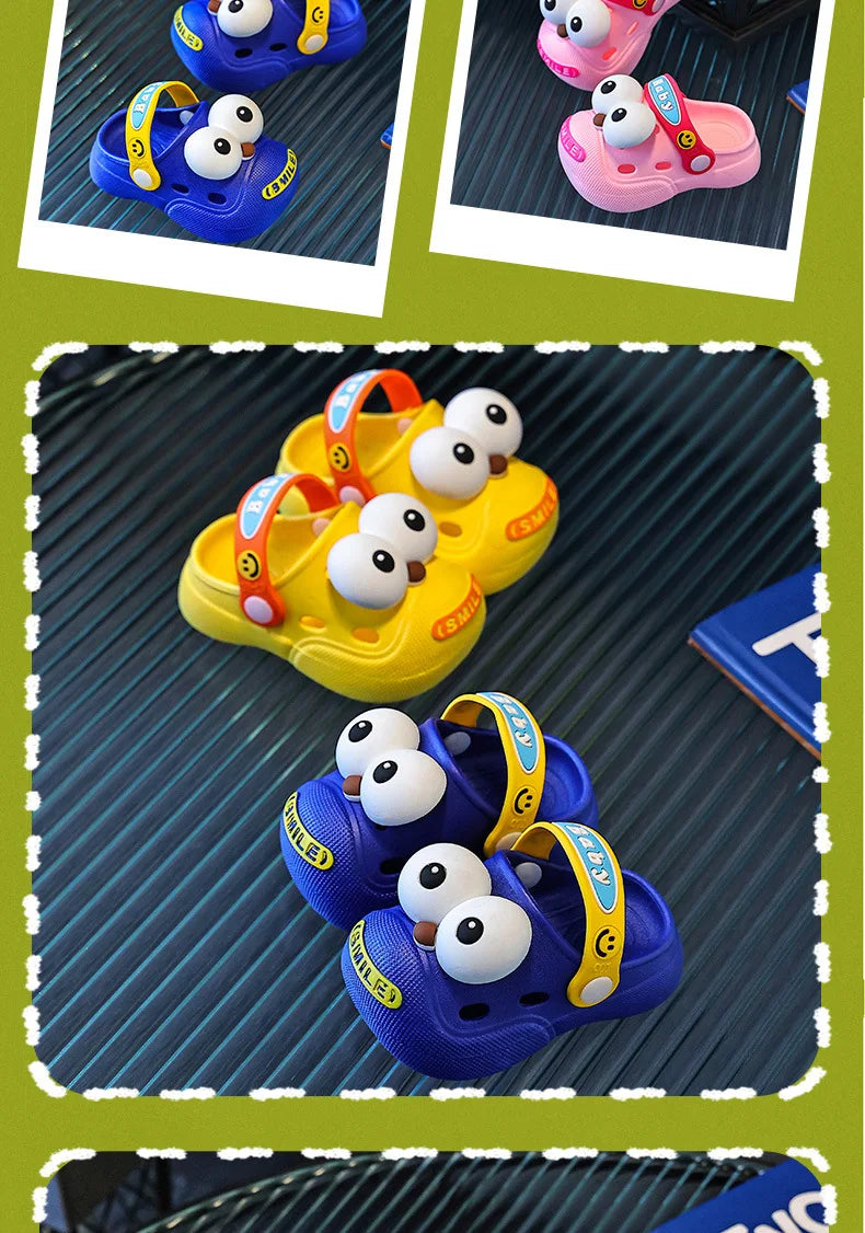 Baby Slippers Cute Princess Garden Children's Shoes Soft Anti slip EVA Children's Beach Shoes