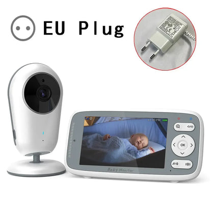 Baby Monitor 3X Digital Zoom Video Camera Two Way Audio Auto Night Vision 720P HD Security Camera Babysitter VB615