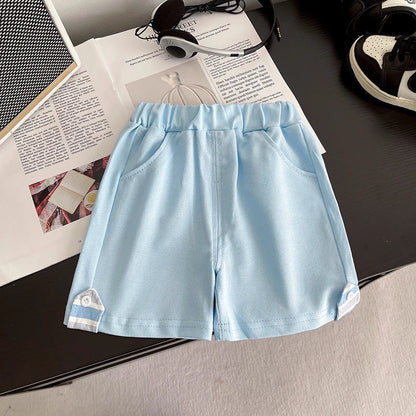 Summer Children Suits Boys Girls Short-sleeved Striped T-shirt +Shorts 2pcs/Set Babies Fashion Tracksuits Kids Casual Outfits